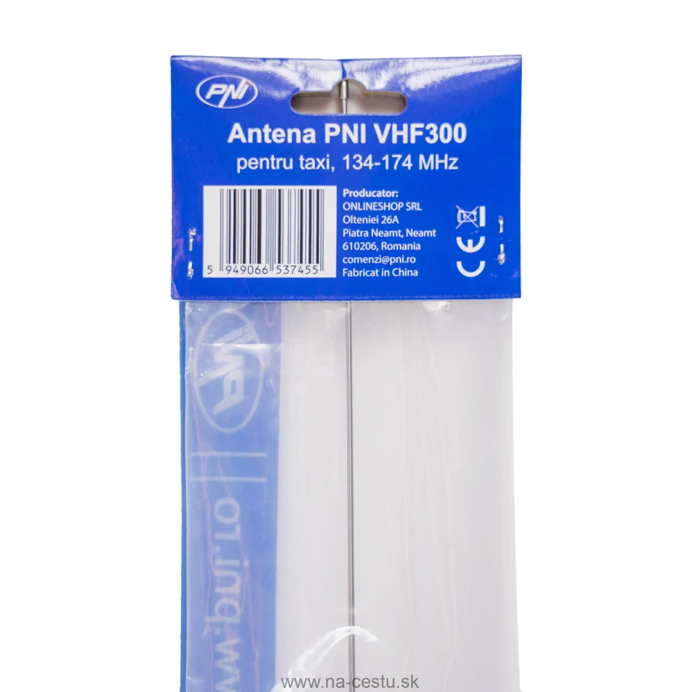 Anténa PNI VHF300 pre taxi, 134 - 174 MHz, 136 cm, s magnetickou základňou