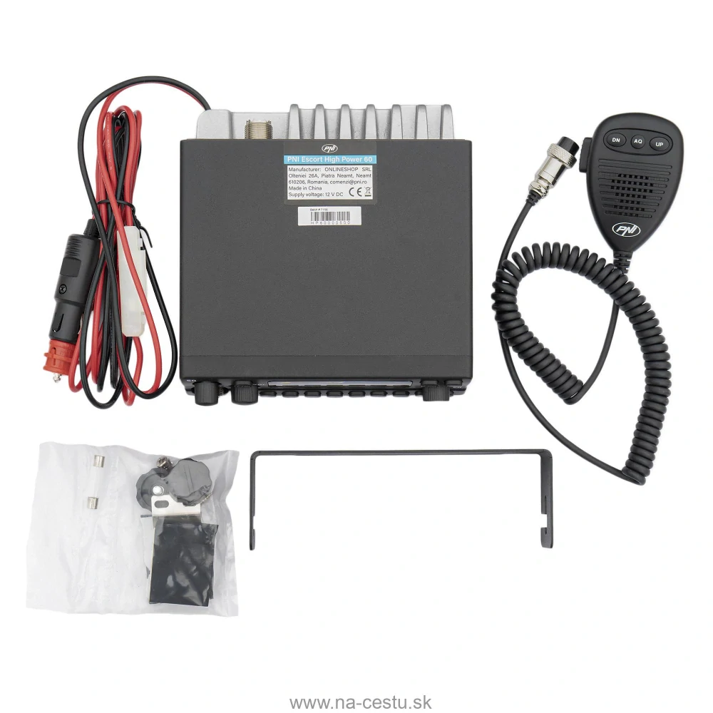 CB a amatérske rádio PNI Escort 60 Multistandard, FM/AM, 12V, ASQ, RF gain