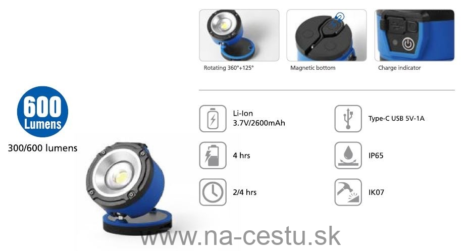 AKU LED profi pracovné svetlo so širokým lúčom