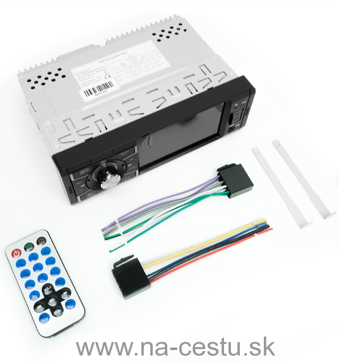 MP5 přehrávač Clementine 9545 1DIN displej 4 palce, 50Wx4, Bluetooth, FM rádio, SD a USB, 2 RCA video IN / OUT