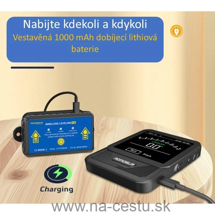 Náklonomer s bezdrôtovým displejom