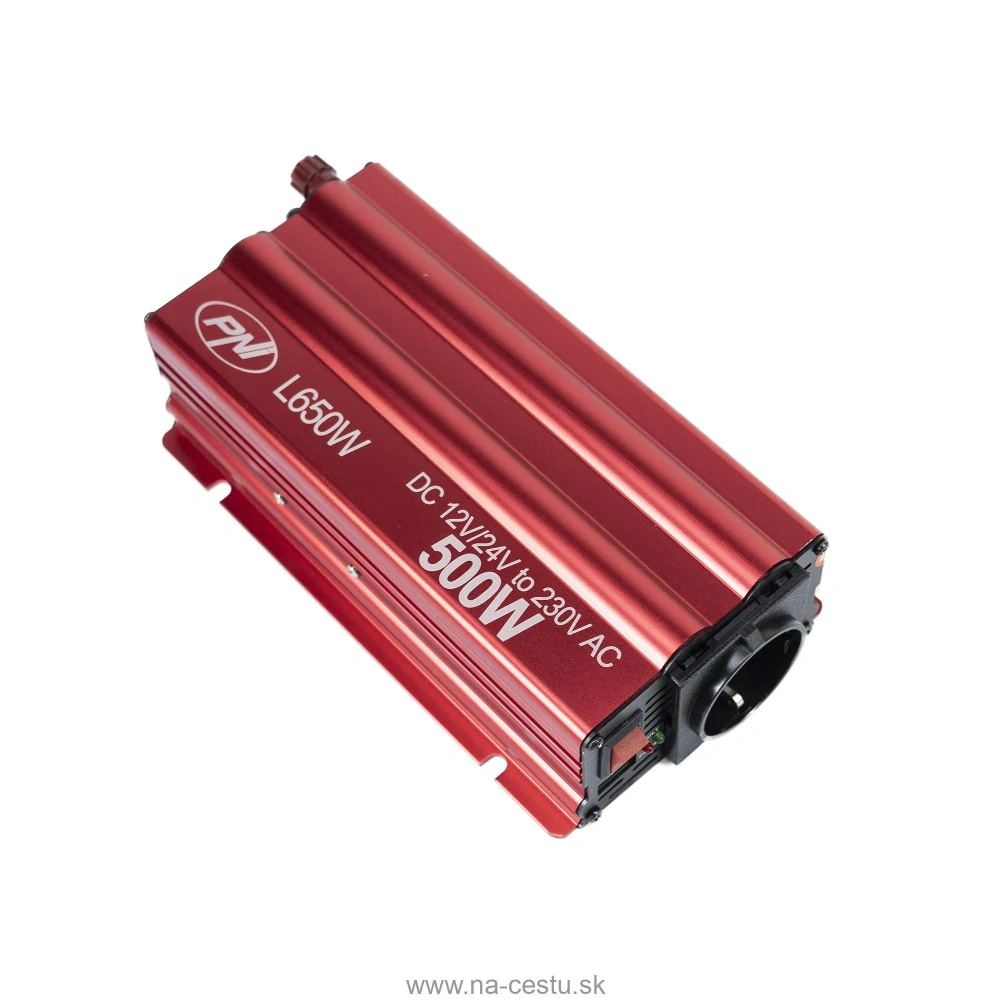 Menič napätia PNI L650W s duálnym napájaním 12V/24V, výstup 230V, 500W