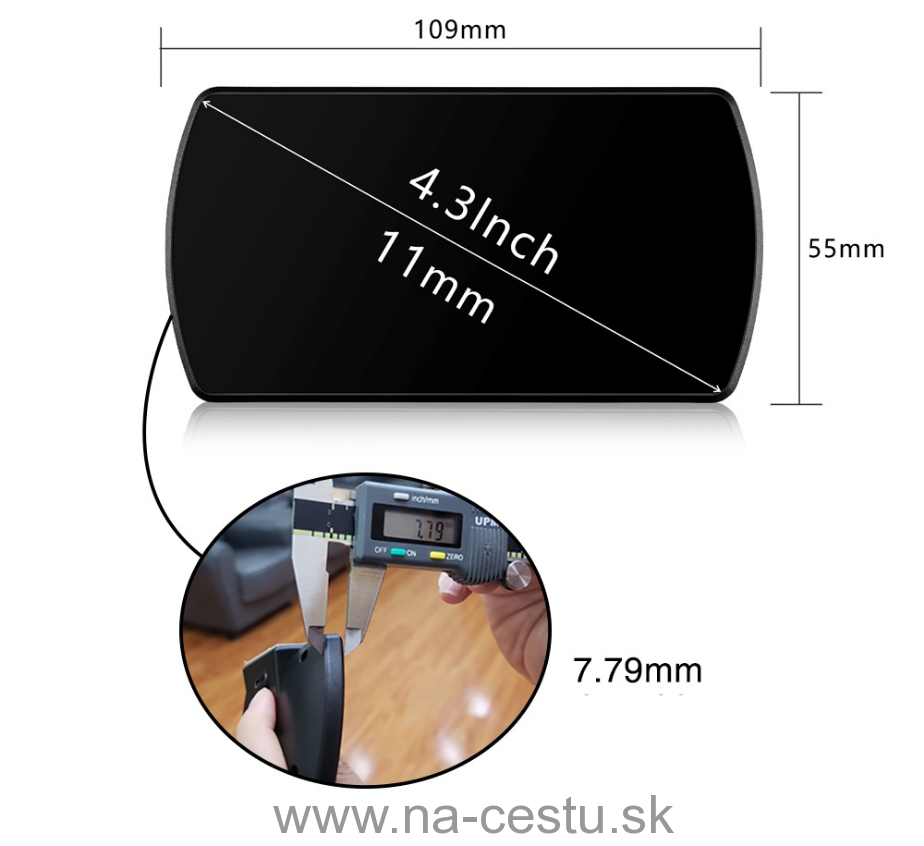 Palubný DISPLEJ 3 "LCD, OBDII, FULL