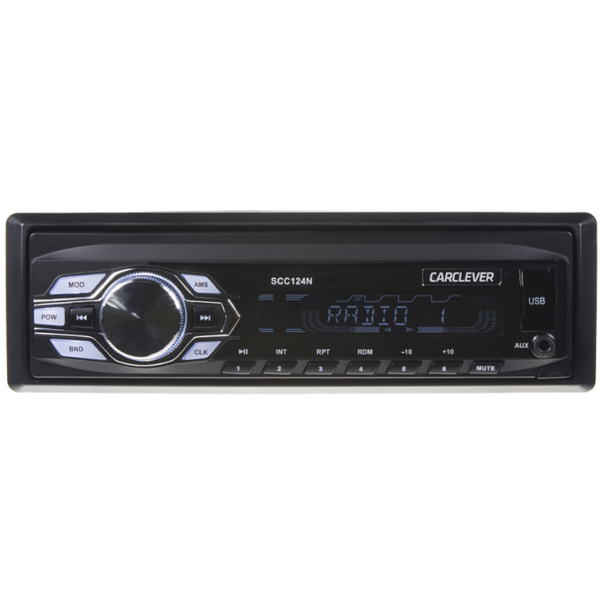 1DIN 12 / 24V autorádio bez mechaniky USB / SD / AUX, odnímateľný panel ()