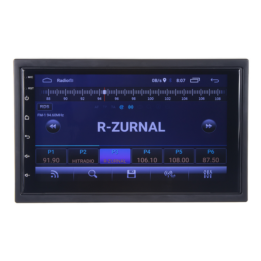2DIN autorádio s 7 "LCD, Android 10, WI-FI, GPS, Mirror link, Bluetooth, 2x USB